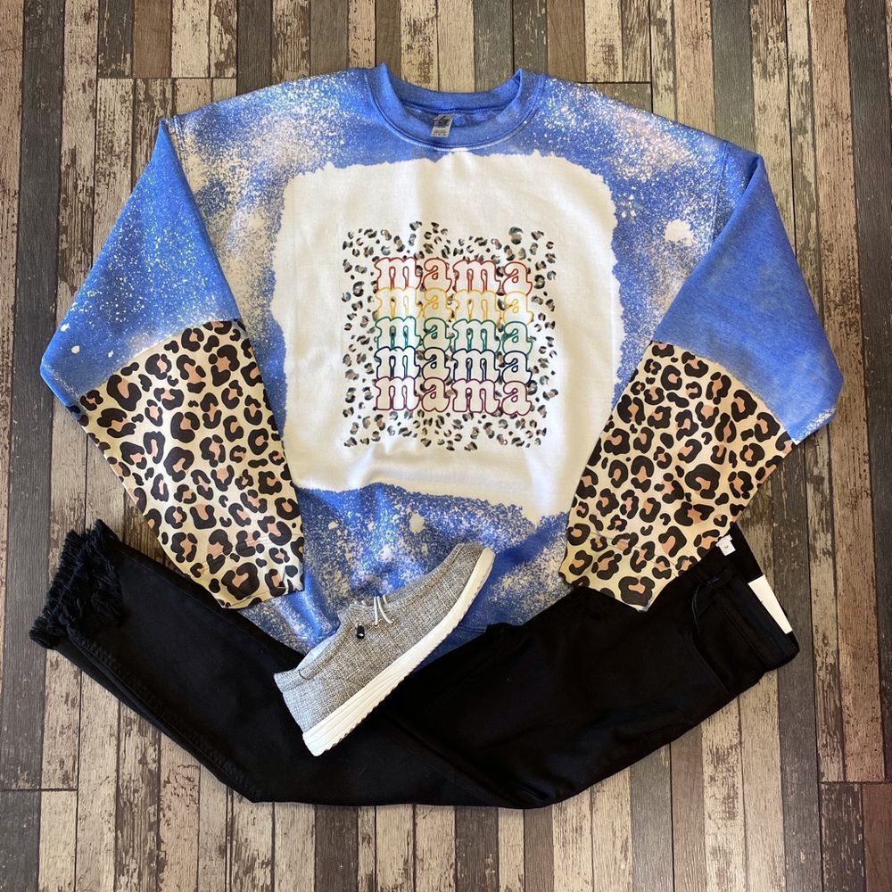 Colorful Mama Bleached Sweatshirt